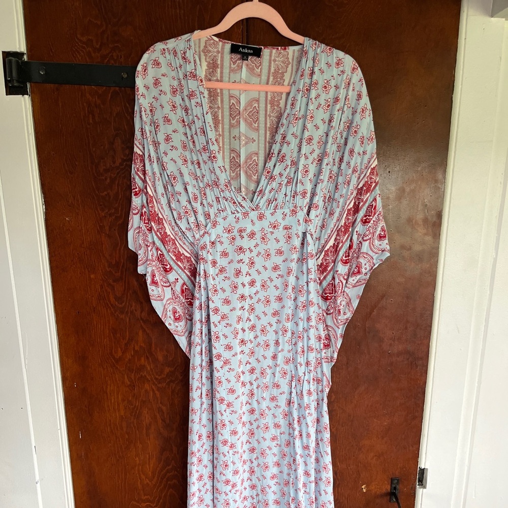 Maxi dress with cinch waist size small